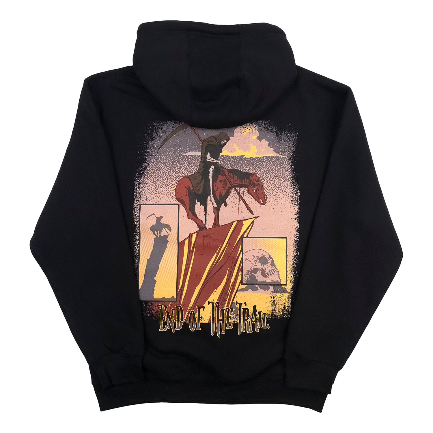 End of the Trail Pullover Hoodie Black