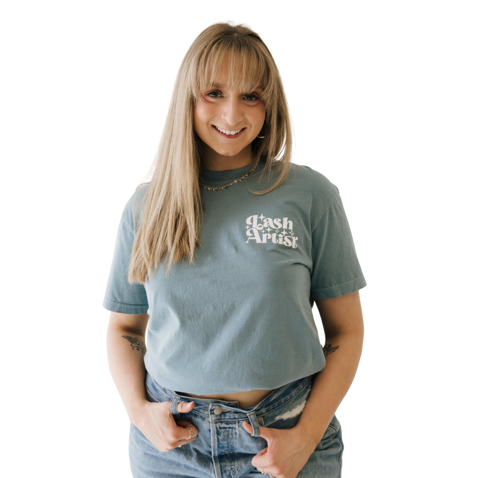 Lash Artist Checkered Tee