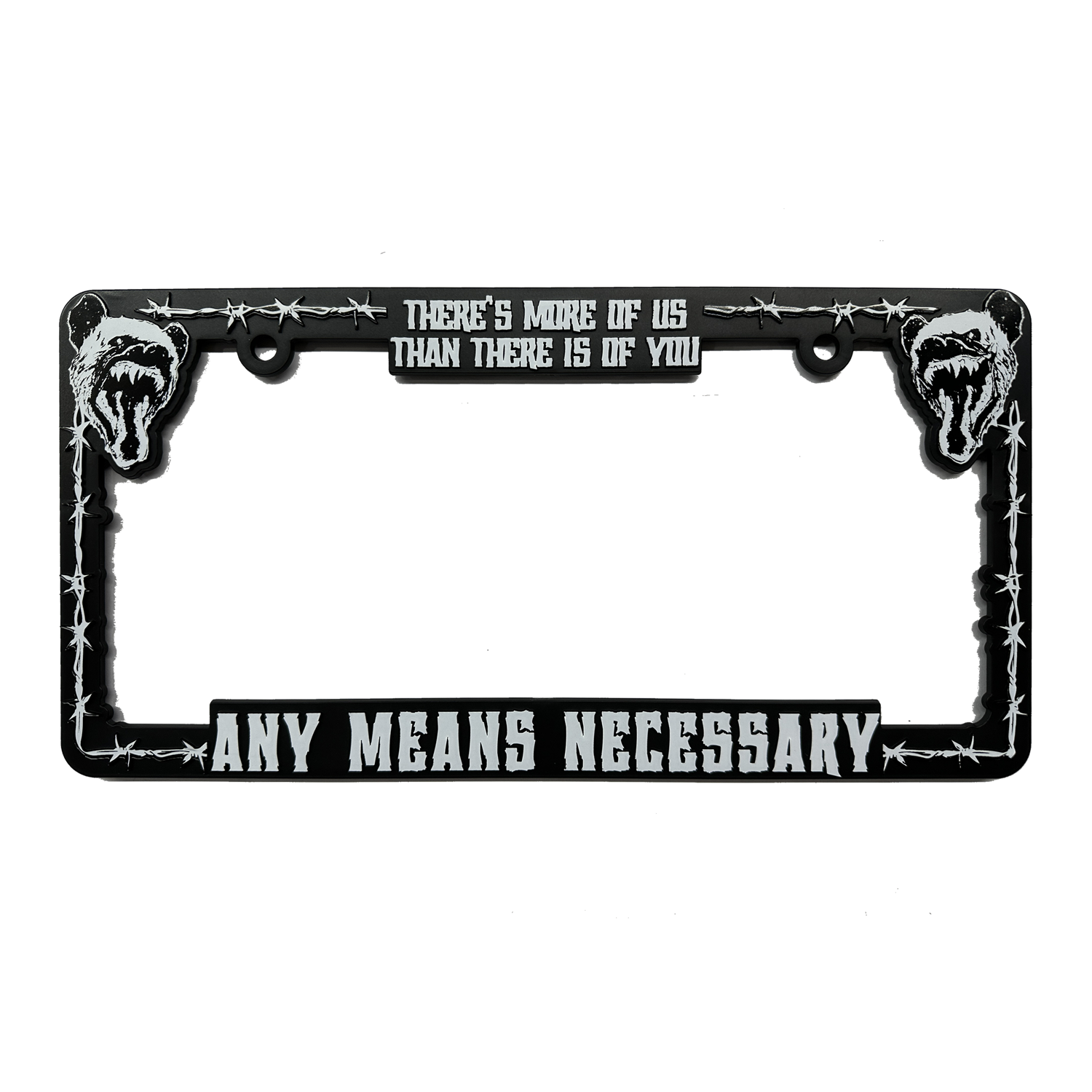 More of Us License Plate Holder